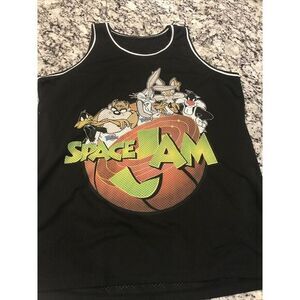 Vintage Space Jam Mesh‎ Jersey Tank Top Sz Large L Mens USA Made 90's